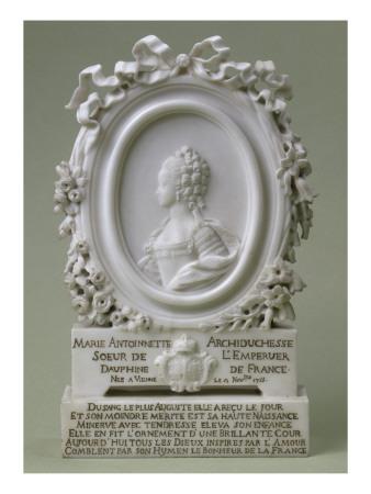 Foto Profil en médaillon de Marie-Antoinette alors en 1770 (allégorique à son mariage), dauphine - Laminas foto 518203