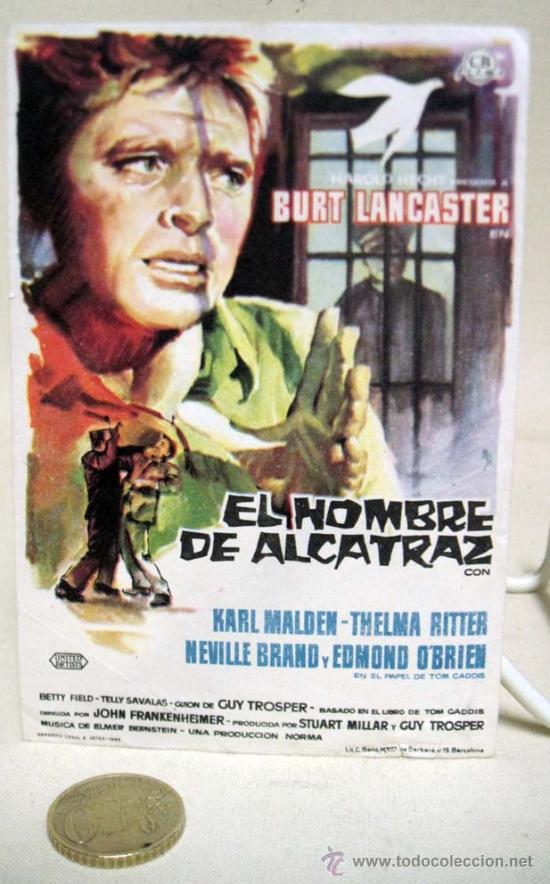 Foto programa de mano de la película el hombre de alcatraz, de john fr foto 82272