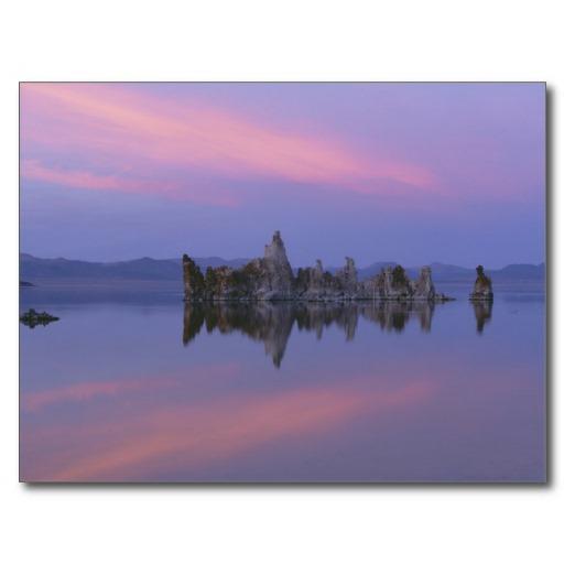 Foto Puesta del sol en el mono lago, CA Postales foto 457351