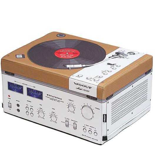 Foto Puf Tocadiscos y Amplificador