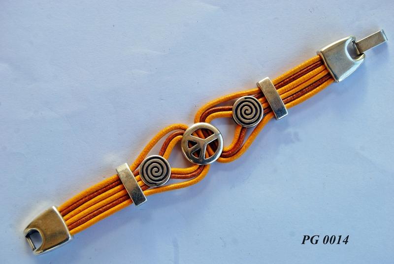 Foto Pulsera 6 cordones en cuero de colores foto 696258