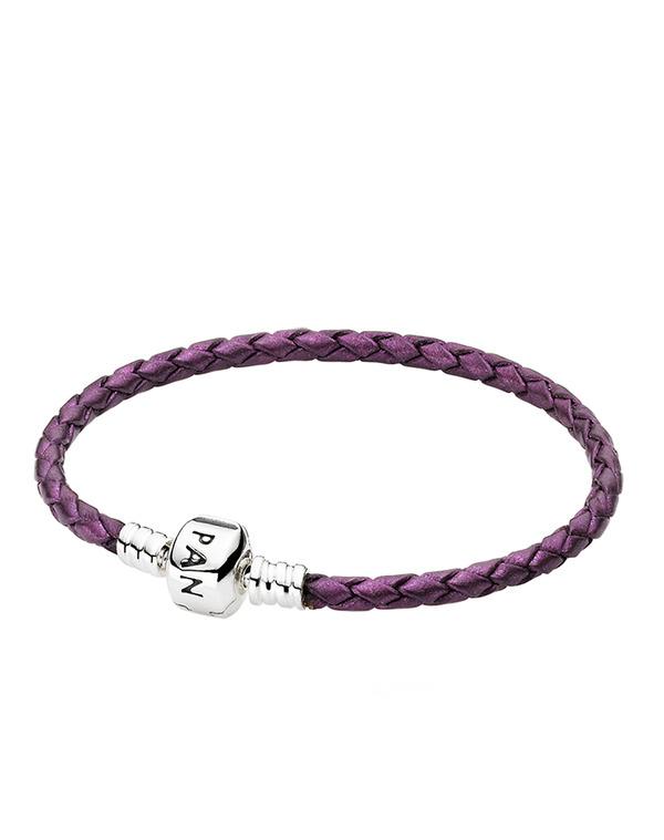 Foto Pulsera de cuero morada Pandora foto 303603
