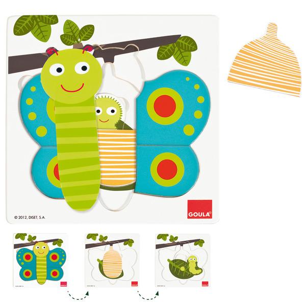 Foto Puzzle 3 niveles mariposa Diset foto 404339