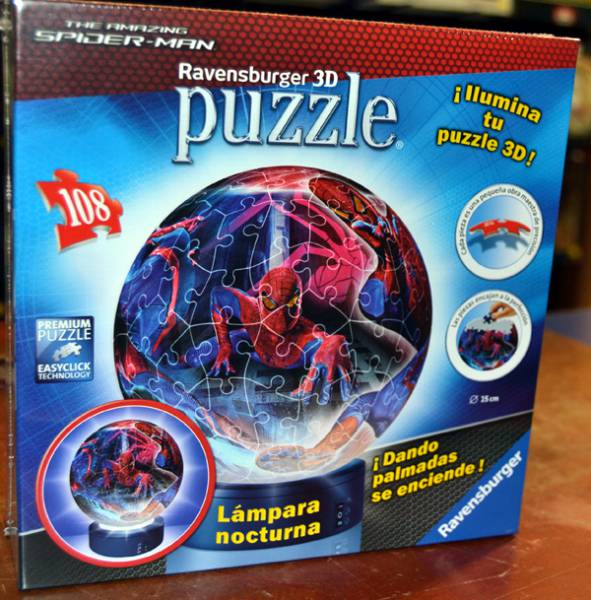 Foto Puzzle Ravensburger 3d Puzzleball Spiderman Con Lampara Nocturna foto 222908