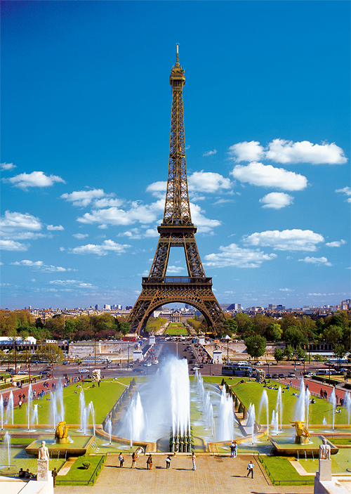 Foto Puzzle Trefl De 2000 Piezas Torre Eiffel, Campos Eliseos De Paris
