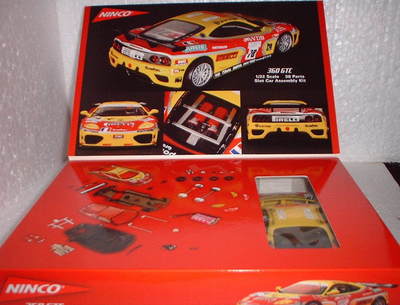 Foto Qq 50454 Ninco Ferrari 360 Modena Gtc N78  Le Mans Pirelli Slot Car Assembly Kit