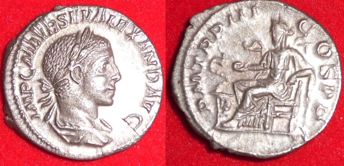 Foto Römische Kaiserzeit Severus Alexander Denar 221-235 n Chr foto 88496