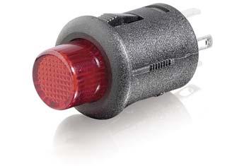 Foto RadioShack SPST 125VAC/3A Illuminated Pushbutton Switch, Red LED