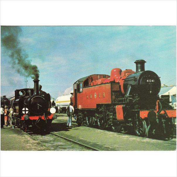 Foto Railway postcard lms ivatt 41241 terrier fenchurch shildon s&d 150 1975 loco