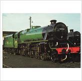 Foto Railway postcard lms stanier black 5 44932 steamtown 4-6-0 loco