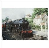 Foto Railway postcard lms stanier black 5 4767 george stephenson pickering 4-6-0 loco