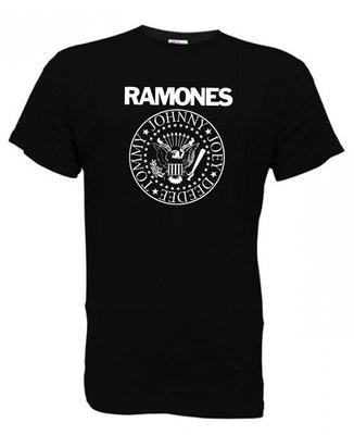 Foto Ramones Camiseta Negra Hombre Talla S - 2xl T Shirt Black Rock Punk Musica foto 471594