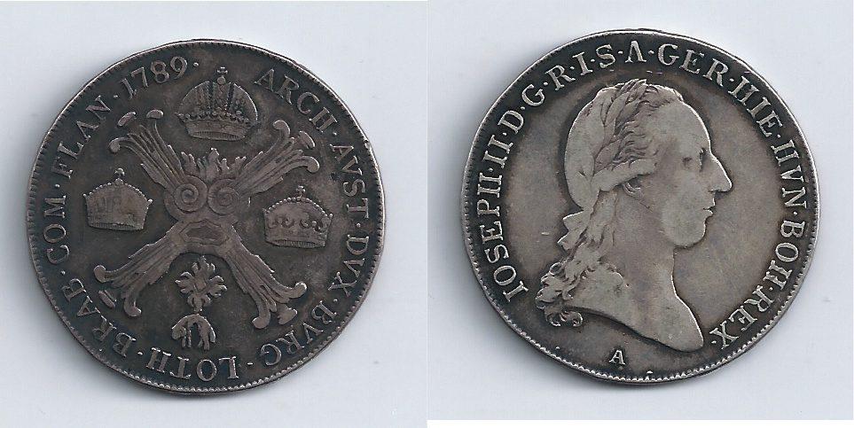 Foto Rdr Austrian Netherlands 1/2 Kronenthaler 1789