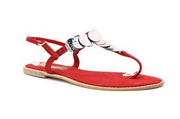 Foto Rebajas de zapatos de mujer Natalia blanco NATALIA-71200 rojo