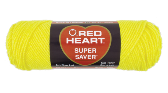 Foto Red Heart Super Saver Yarn - Bright Yellow