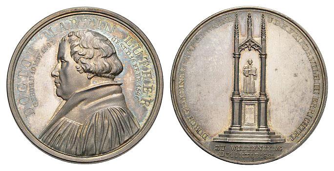 Foto Reformation Martin Luther, Religion und Ethik Ar-Medaille 1821
