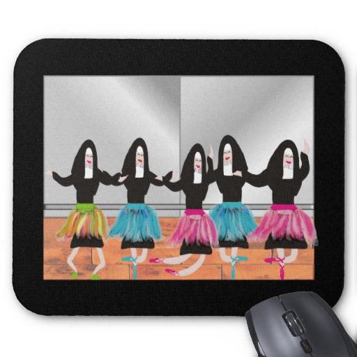 Foto Regalos de la bailarina de la monja Alfombrilla De Ratón foto 558386