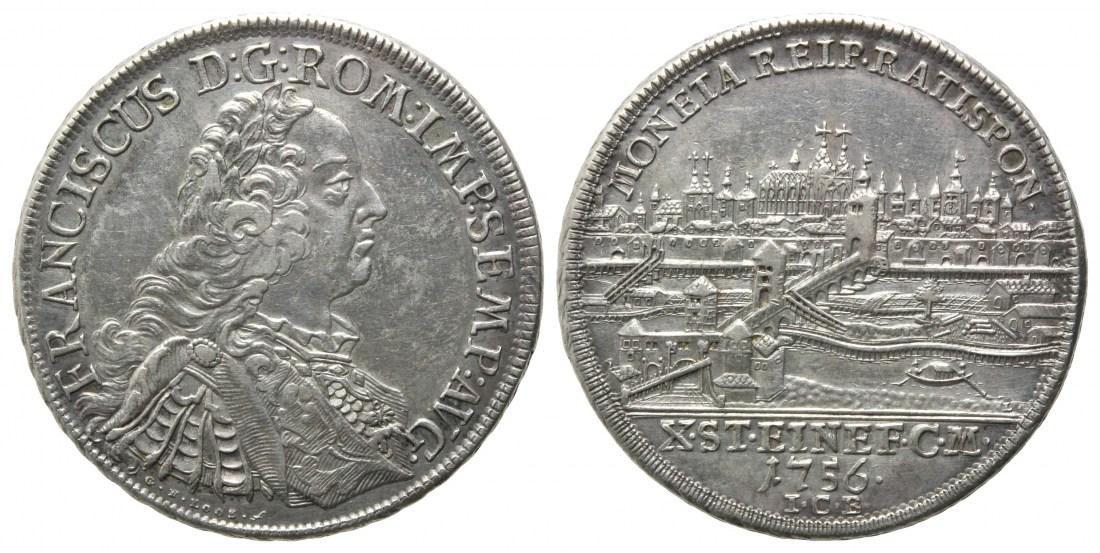 Foto Regensburg, Konventionstaler 1756 Icb,