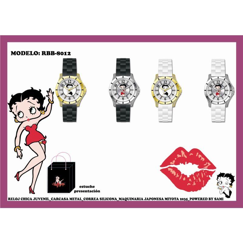 Foto Reloj betty boop colores surtidos correa silicona rbb-8012