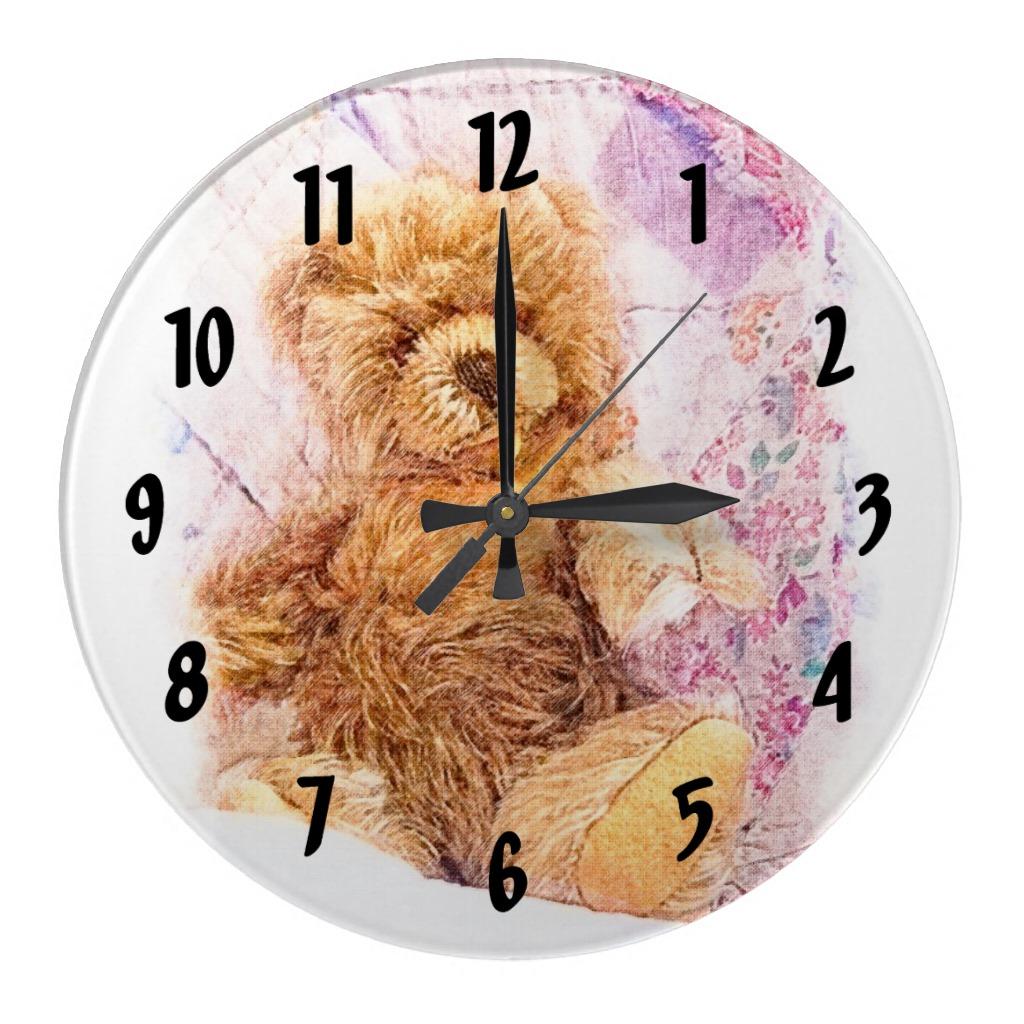 Foto Reloj del ejemplo del oso de peluche foto 712132