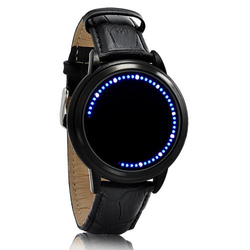 Foto Reloj LED estilo japonés con pantalla táctil, LED azul foto 258757