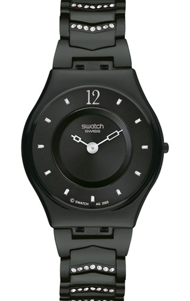 Foto Reloj swatch cristal row black sfb139ag