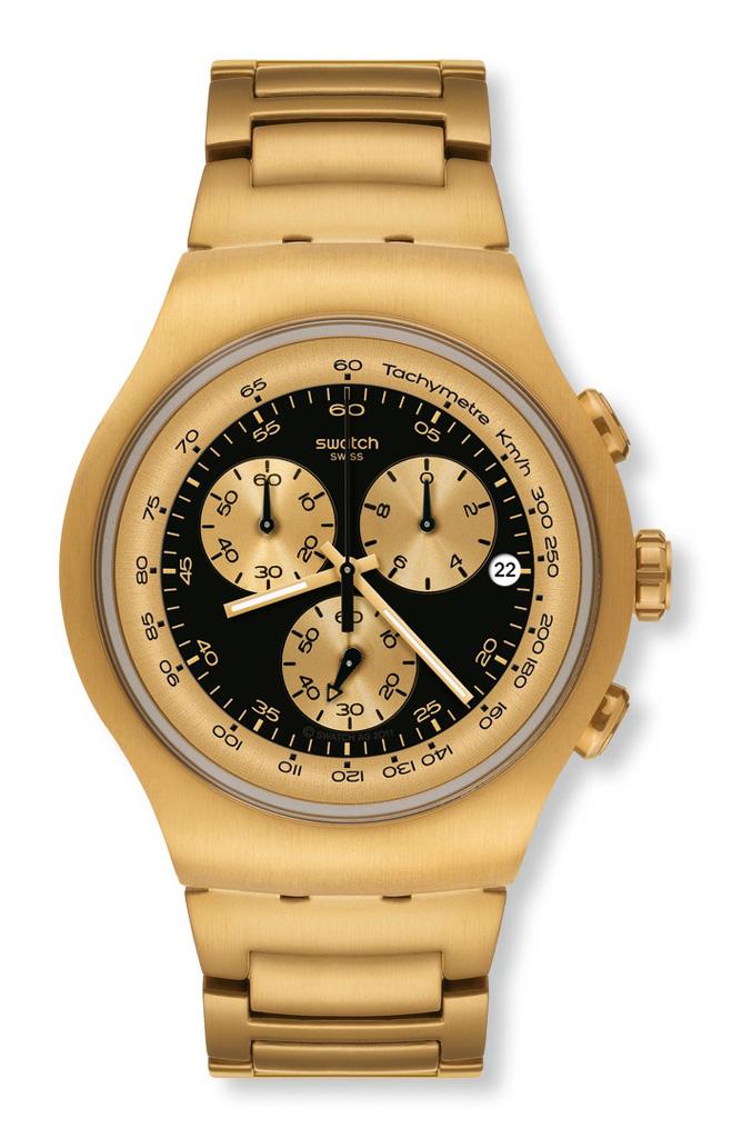 Foto Reloj Swatchgolden Block Black