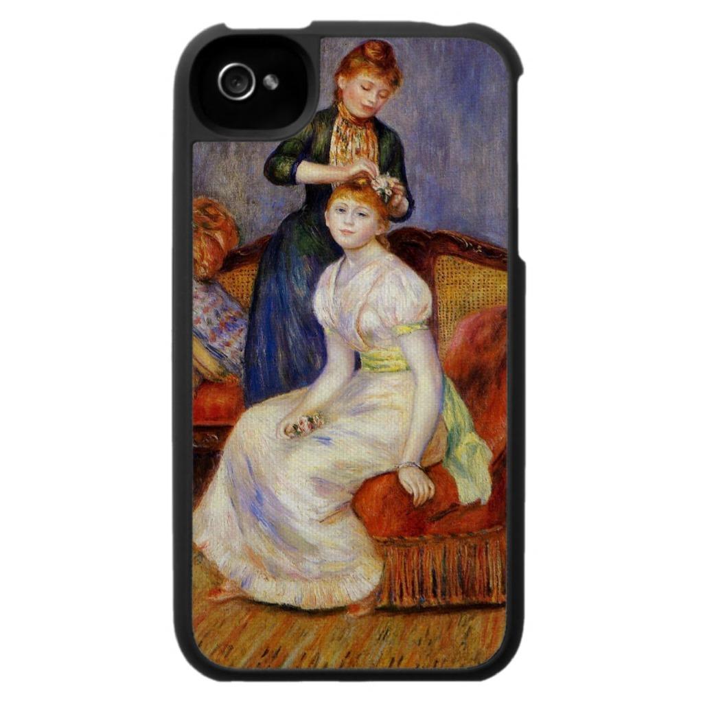 Foto Renoir: El tocado, 1888 Iphone 4 Carcasa foto 912419