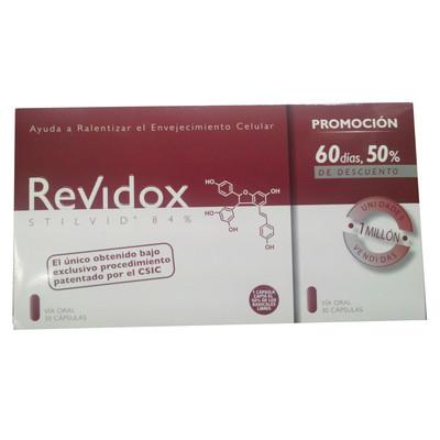 Foto Revidox 60 Cap Stilvid 84% Resveratrol Actafarma Antiox Anti Edad foto 198013