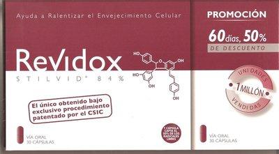 Foto Revidox 60 Cap Stilvid 84% Resveratrol Actafarma Antiox foto 60648
