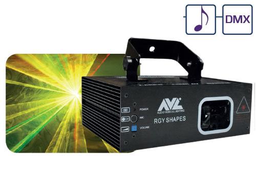 Foto Rgy Tri-color Motor Laser Light, G 40mw, R 100mw (rgy Shapes)