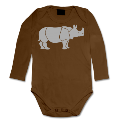 Foto Rhinoceros Profile Body de manga larga para bebés foto 41354