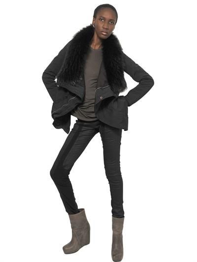 Foto rick owens chaqueta de nylon y algodón seco