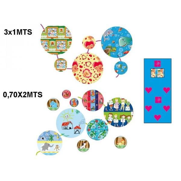 Foto Rollos de papel de regalo infantil 1x3 mts foto 399804