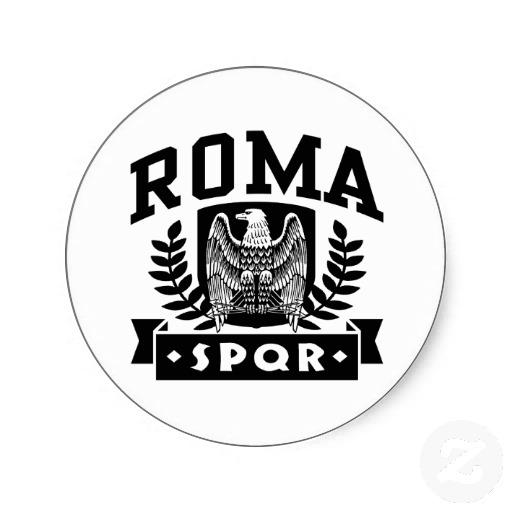 Foto Roma Spqr Etiqueta Redonda foto 587499