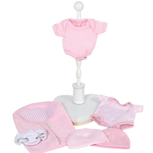 Foto Ropita para muñecos Berenguer bebes de 23 cm a 25 cm - rosa rayas