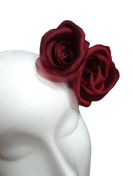 Foto Rosas de organza de seda