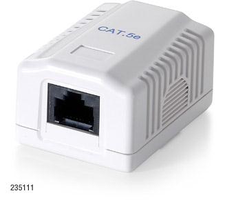 Foto Roseta de superficie categoria 5e 1 hembra rj45 foto 968422