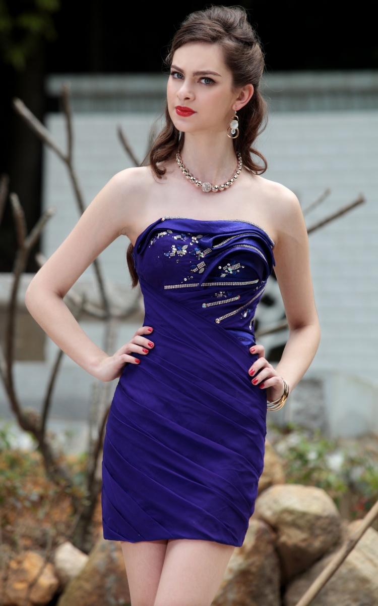 Foto Royale Blue Jewelled Short Dress