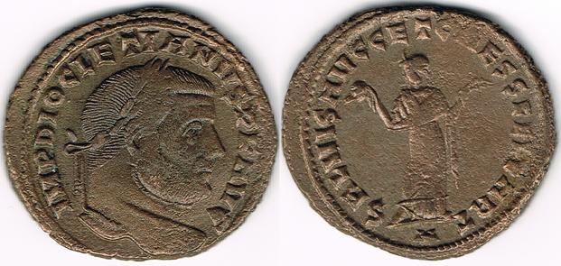 Foto Römische Kaiserzeit Diocletianus Follis 284-305 n Chr