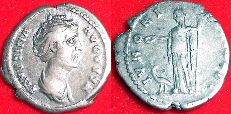 Foto Römische Kaiserzeit Faustina Maior Denar Gest 141 n Chr