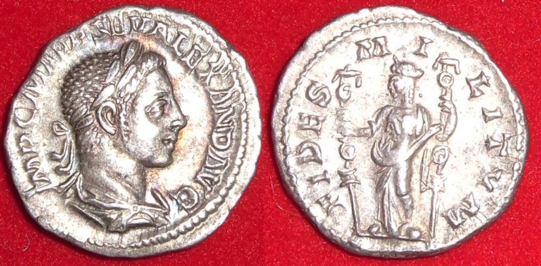 Foto Römische Kaiserzeit Severus Alexander Denar 221-235 n Chr