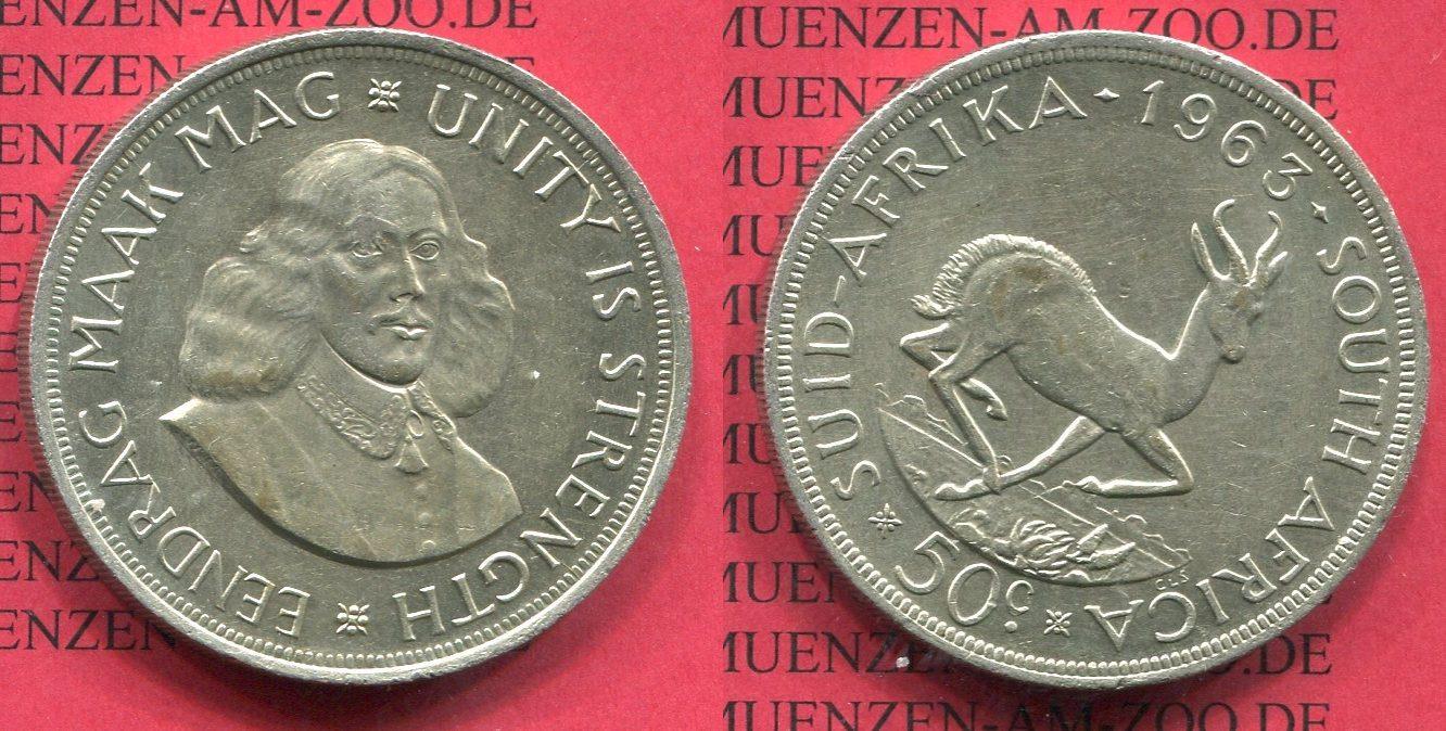 Foto Süd Afrika 50 Cents Shillings 1963 foto 142307