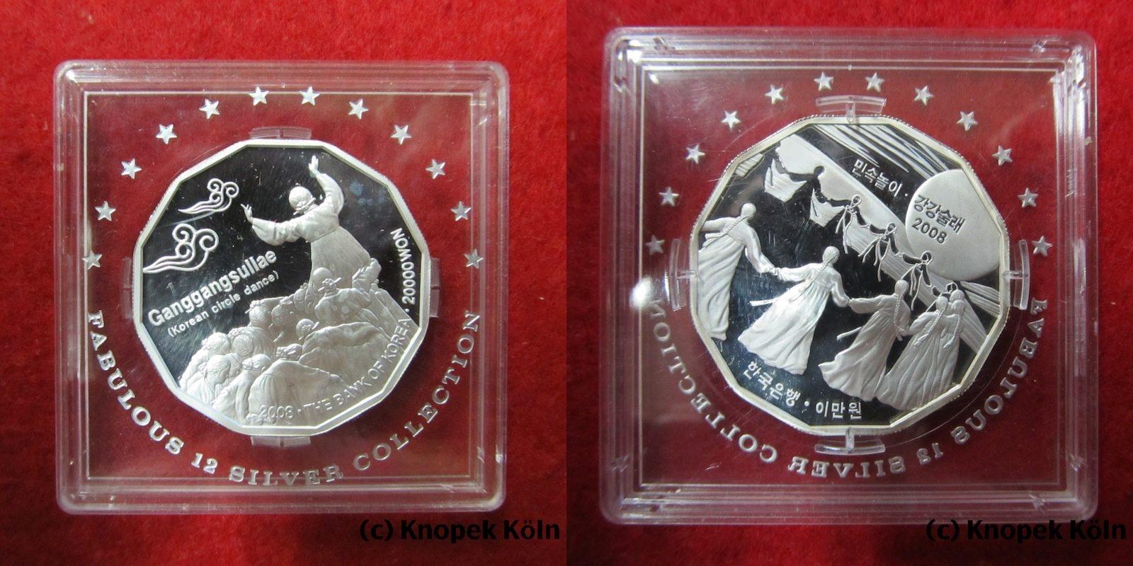 Foto Südkorea 20000 Won Silber 2008 foto 732259