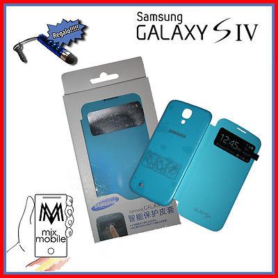 Foto S-view Flip Cover Samsung Galaxy S4 I9500 Funda Modelo S 4 Tapa Color Baby Blue foto 486580
