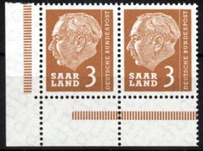 Foto Saarland 2 x 3 Franc 1957