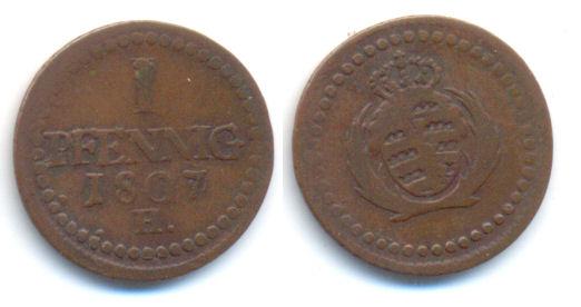 Foto Sachsen: Friedrich August I , 1806-1827 1 Pfennig 1807 foto 525514