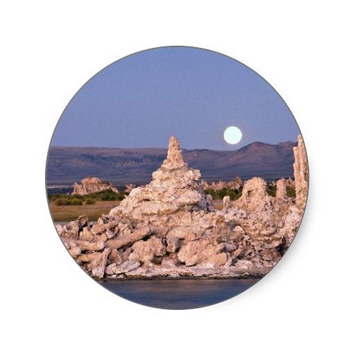 Foto Salida de la luna, mono lago, California, los E.E. Etiquetas foto 457354