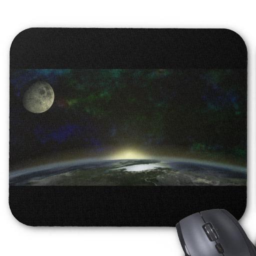Foto Salida del sol de la órbita Mousepad foto 503590