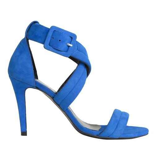Foto Sandalias Ante Azul